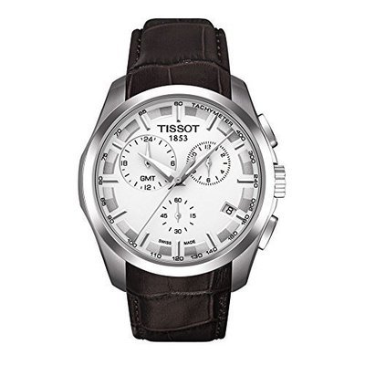 Tissot Couturier GMT White Dial Mens Watch T0354391603100