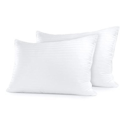 Sleep Restoration Gel Pillow - (2 Pack Queen) Best Hotel Quality Comfortable &amp; Plush Cooling Gel Fiber Filled Pillow - Dust Mite Resistant