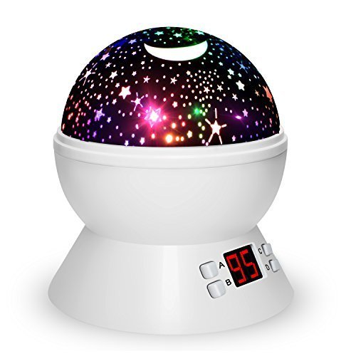 Night Lights For Kids, Multiple Colors Rotating Star Projector With Timing Shutdown Function, Night Light For Baby Boys And Girls