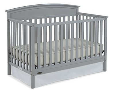 Graco Benton 5-in-1 Convertible Crib, Pebble Gray