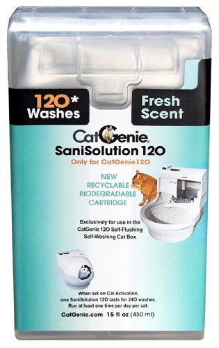 CatGenie 120 SaniSolution SmartCartridge, Fresh Scent, 15 Fluid Ounce