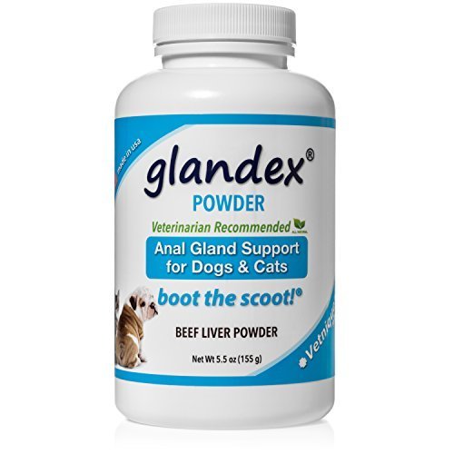 Glandex Powder 5.5 oz, Anal Gland Fiber &amp; Probiotic Digestive Supplement for Dogs &amp; Cats