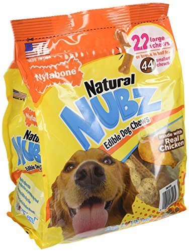 Nylabone Natural Nubz Edible Dog Chews 22ct. (2.6lb bag)(Pack of 2)