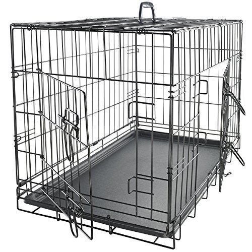 Paws &amp; Pals 48&quot; Dog Crate Double-Door Folding Metal - Wire Cage with Divider for Training Pets - XXXL 48&quot; x 29&quot; x 32&quot;