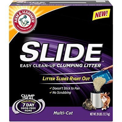 Arm &amp; Hammer Multi-Cat Slide Easy Clean-Up Litter, 28 Lbs