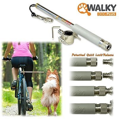 Walky Dog Plus Hands Free Dog Bicycle Exerciser Leash Newest Model with 550-lbs pull strength Paracord Leash Military Grade