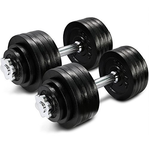 105 lbs Adjustable Cast Iron Dumbbells - ²DWP2Z