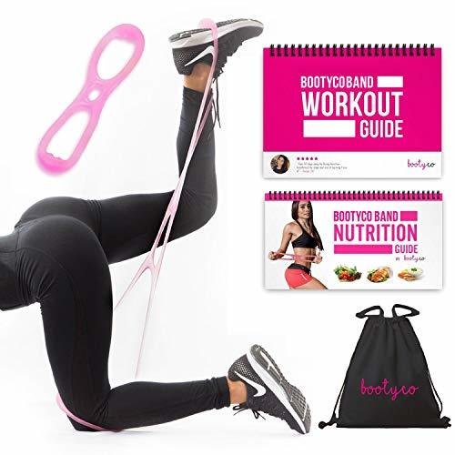 Authentic BootyCo Booty Belt Workout Band Program- Targeted Booty Workout to Lift, Sculpt &amp; Tone the Booty- It’s a Brazilian Butt Lift Booty Band System! Includes Workout Book &amp; Gym Bag.
