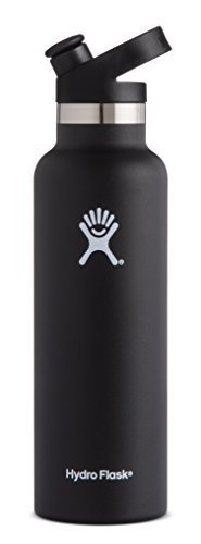 Hydro Flask 21 oz Double Wall Vacuum Insulated Stainless Steel Sports Water Bottle, Standard Mouth with BPA Free Sport Cap, Raspberry