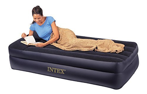 Intex Comfort Bed - Rising Comfort Twin Airbed with built-in Electric Pump