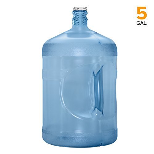 BPA-Free Reusable Plastic Water Bottle Gallon Jug Container - Made in USA (5 Gallon)