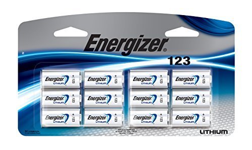 Energizer 123 Lithium Batteries, 12 Count (CR123A)