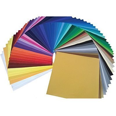 Ultimate Oracal 651 Starter Pack 63 Glossy Self Adhesive Vinyl Sheets (12&quot; x 12&quot;, 63 Assortment)
