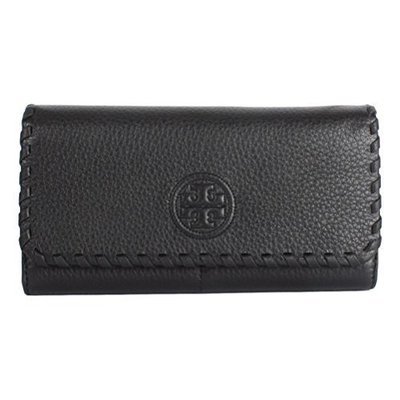 Tory Burch Marion Envelope Continental Wallet Black