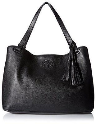 Tory Burch Women&#39;s Thea Center-Zip Tote, Black