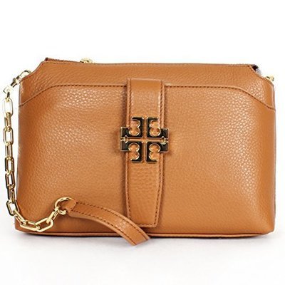 Tory Burch Meyer Chain Crossbody in Bark Leather