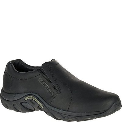 Merrell Men&#39;s Jungle Moc Leather Slip-On Shoe,Midnight Slip-On Shoe