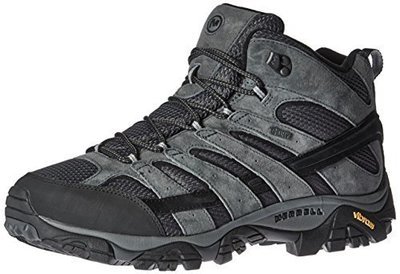 Merrell Men&#39;s Moab 2 Mid Waterproof Hiking Boot, Granite
