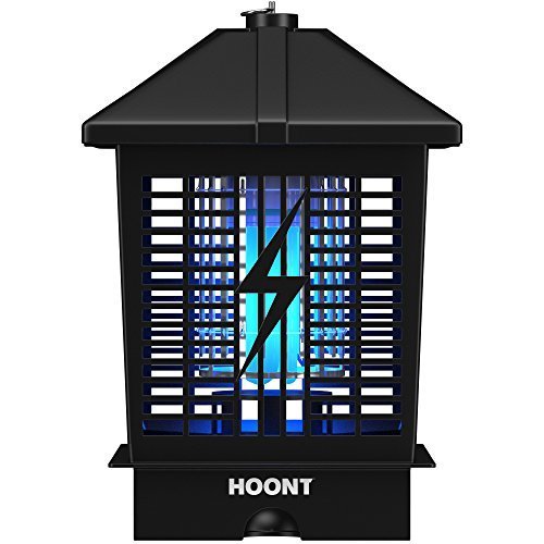 Hoont Powerful Electric Indoor Outdoor Bug Zapper with UV Light Trap – 1- 1/2 Acre Coverage / Fly Killer, Insect Killer, Mosquito Killer – For Residential, Commercial and Industrial Use [UPGRADED]