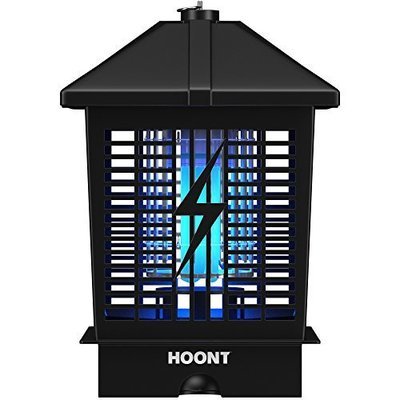Hoont Powerful Electric Indoor Outdoor Bug Zapper with UV Light Trap – 1- 1/2 Acre Coverage / Fly Killer, Insect Killer, Mosquito Killer – For Residential, Commercial and Industrial Use [UPGRADED]