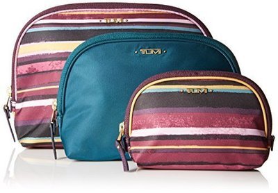 Tumi Voyageur Nesting Pouch Set, Plum Stripe, One Size