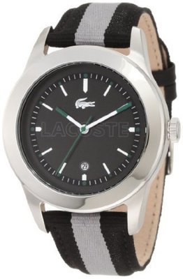Lacoste Men&#39;s 2010613 Advantage Grey Grosgrain Watch