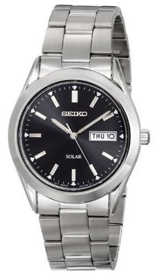 Seiko Men&#39;s SNE039 Stainless Steel Solar Watch