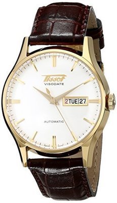 Tissot Men&#39;s TIST0194303603101 Visodate Gold-Tone Stainless Steel Watch