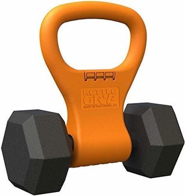 Kettle Gryp Kettlebell Adjustable Portable Weight Grip Travel Workout Equipment Gear for Gym Bag, Crossfit WOD, Weightlifting, Bodybuilding, Lose Weight | Clamps to Dumbells | Made in U.S.A.