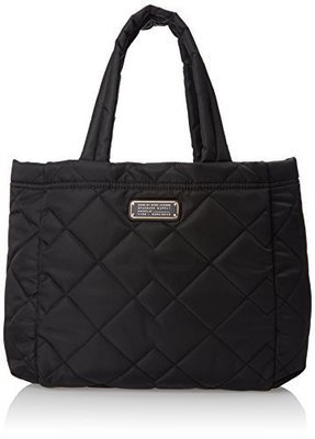 Marc by Marc Jacobs Crosby Quilt Nylon Small Tote Shoulder Bag, Black, One Size