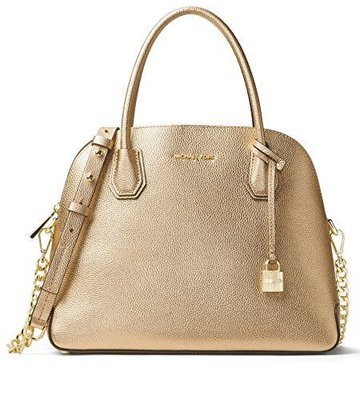 Michael Kors Mercer Large Leather Dome Satchel