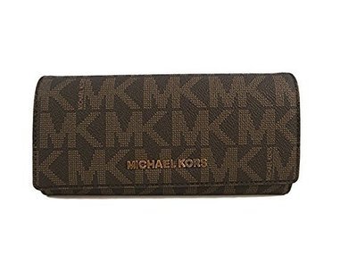 Michael Kors Jet Set Travel PVC Carryall Lettering Wallet