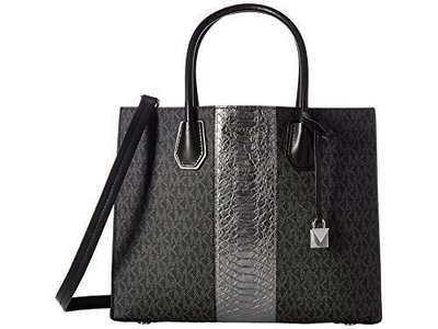 MICHAEL Michael Kors - Mercer Large Convertible Tote (Black) Tote Handbags