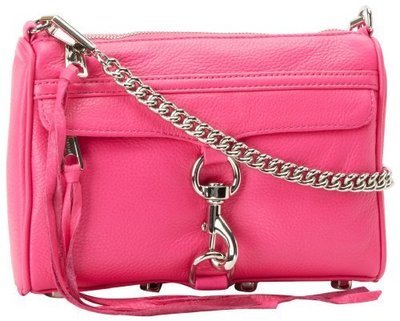 Rebecca Minkoff Mini MAC Convertible Cross-Body Handbag,Magenta,One Size