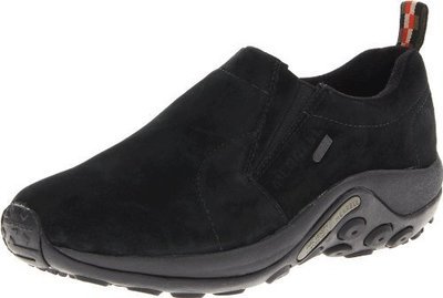 Merrell Men&#39;s Jungle Moc Waterproof Slip-On Shoe,Black