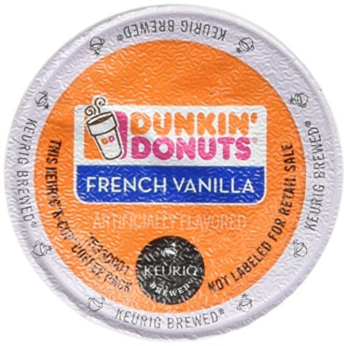 Dunkin Donuts French Vanilla Flavored Coffee K-Cups For Keurig K Cup Brewers - 32 Pack