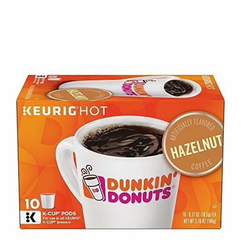 Dunkin&#39; Donuts Hazelnut Flavored Coffee K-Cup Pods, For Keurig Brewers, 60 Count