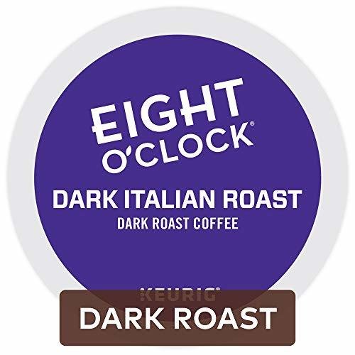 Eight O&#39;Clock Coffee Dark Italian Roast Keurig Single-Serve K-Cup Pods, Dark Roast Coffee, 72 Count (6 Boxes of 12 Pods)