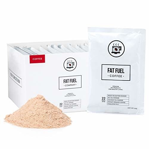 Fat Fuel Coffee- The Only Instant Keto Coffee With Grass Fed Butter Powder, MCT Oil Powder, &amp; Coconut Oil Powder- The Perfect High Fat/Low Carb Food &amp; Weight Loss - 15 Servings