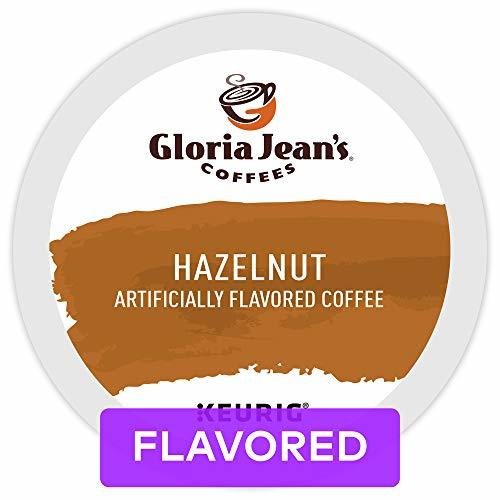 Gloria Jean&#39;s Hazelnut Keurig Single-Serve K-Cup Pods, Medium Roast Coffee, 72 Count (6 Boxes of 12 Pods) (Packaging may vary)