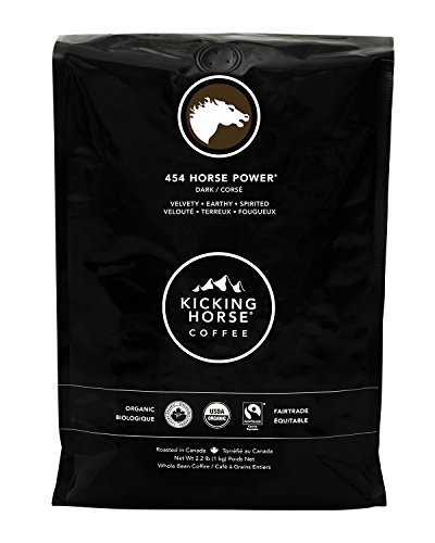 Kicking Horse Coffee, 454 Horse Power, Dark Roast, Whole Bean, 2.2 Pound