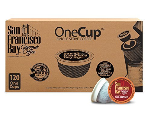 San Francisco Bay OneCup, Fog Chaser, 120 Count- Single Serve Coffee, Compatible with Keurig K-cup Brewers