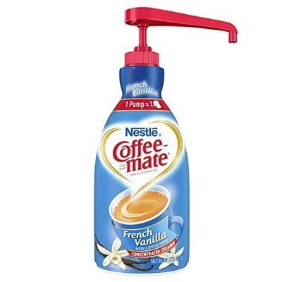 NESTLE COFFEE-MATE Coffee Creamer, French Vanilla, 1.5L liquid pump bottle, Pack of 2