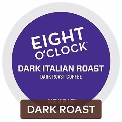Eight O&#39;Clock Coffee Dark Italian Roast Keurig Single-Serve K-Cup Pods, Dark Roast Coffee, 72 Count (6 Boxes of 12 Pods)