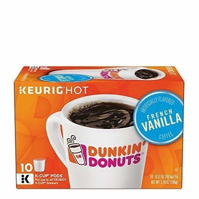 Dunkin&#39; Donuts French Vanilla Flavored Coffee K-Cup Pods, For Keurig Brewers, 60 Count