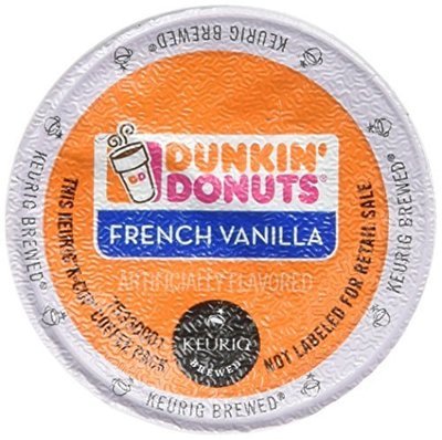 Dunkin Donuts French Vanilla Flavored Coffee K-Cups For Keurig K Cup Brewers - 32 Pack