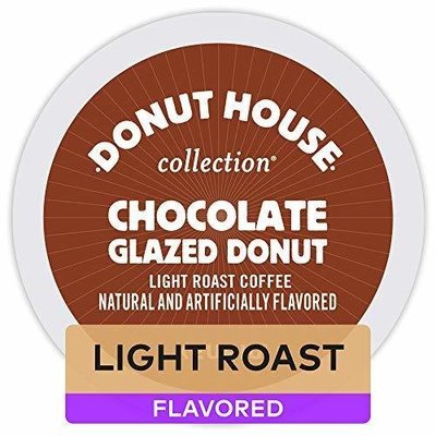 Donut House Collection Chocolate Glazed Donut Coffee, Keurig K-Cups, 72 Count