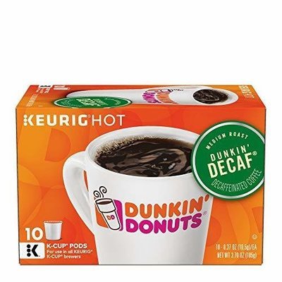Dunkin&#39; Donuts Original Blend Coffee K-Cup Pods, Decaf, Medium Roast, For Keurig Brewers,0.37 Ounce, 10 Count (Pack of 6)