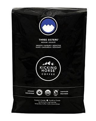Kicking Horse Coffee, Three Sisters, Medium Roast, Whole Bean, 35.2 Ounce