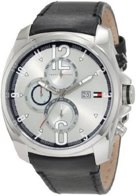 Tommy Hilfiger Men&#39;s 1790833 Sport Stainless Steel and black strap with Multifunction dial Watch
